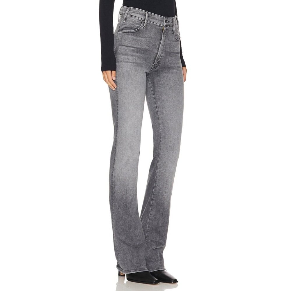 NWT Mother LIL Hustler Heel in Magic 8 Ball High Rise Flare Stretch Jeans 28 - Picture 2 of 10
